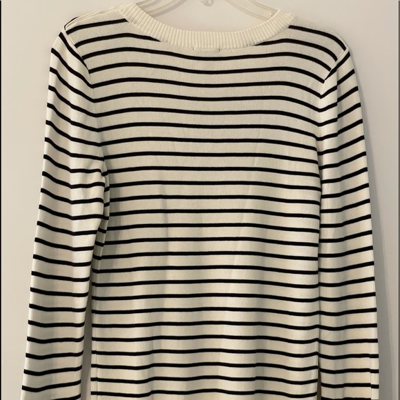 Talbots Flare Sleeve Stripe Pullover - Picture 5 of 8